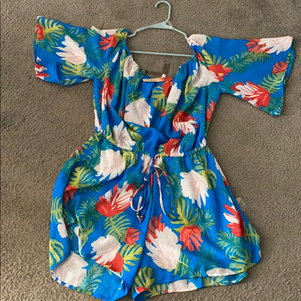 Off the shoulder Shorts romper
